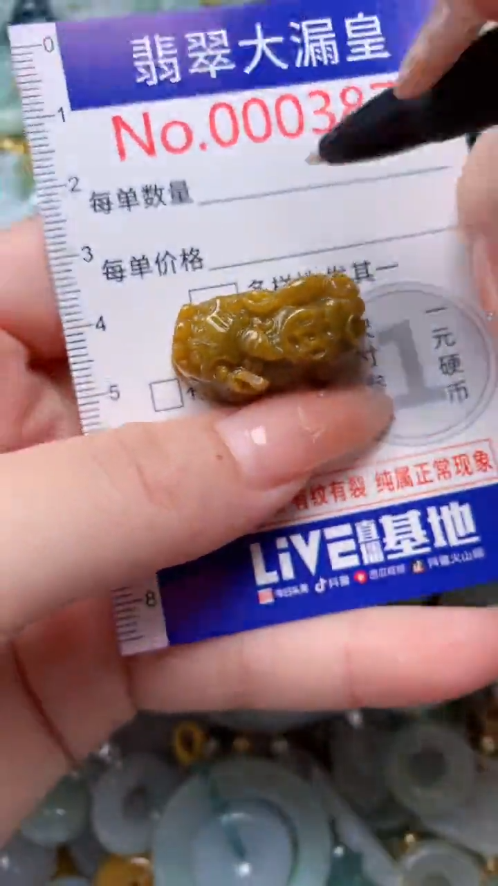 翡翠未镶嵌吊坠(不含链)3870