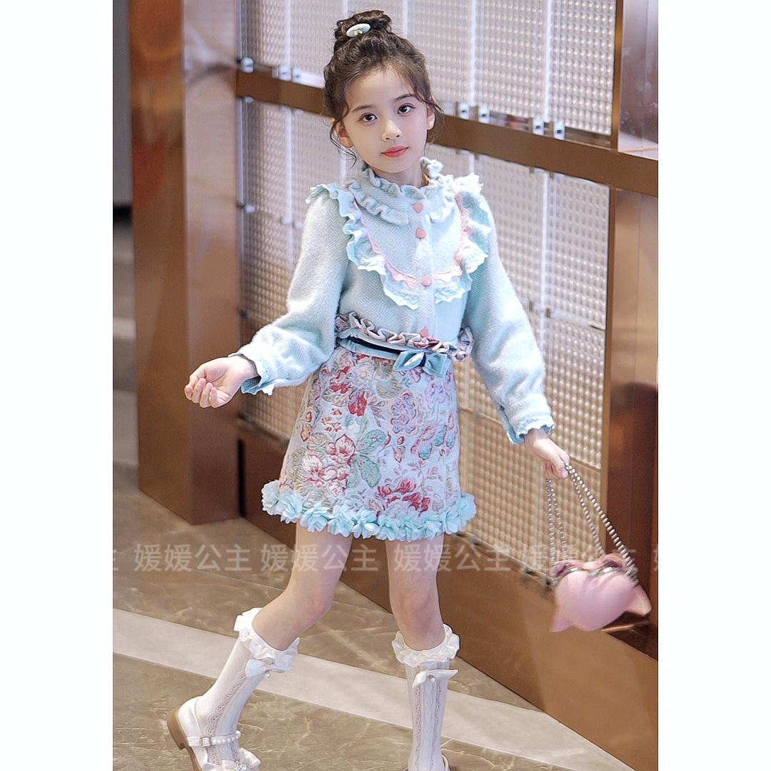 媛媛公主【130码】2025秋季新品女童公主百搭半身裙15460Q078