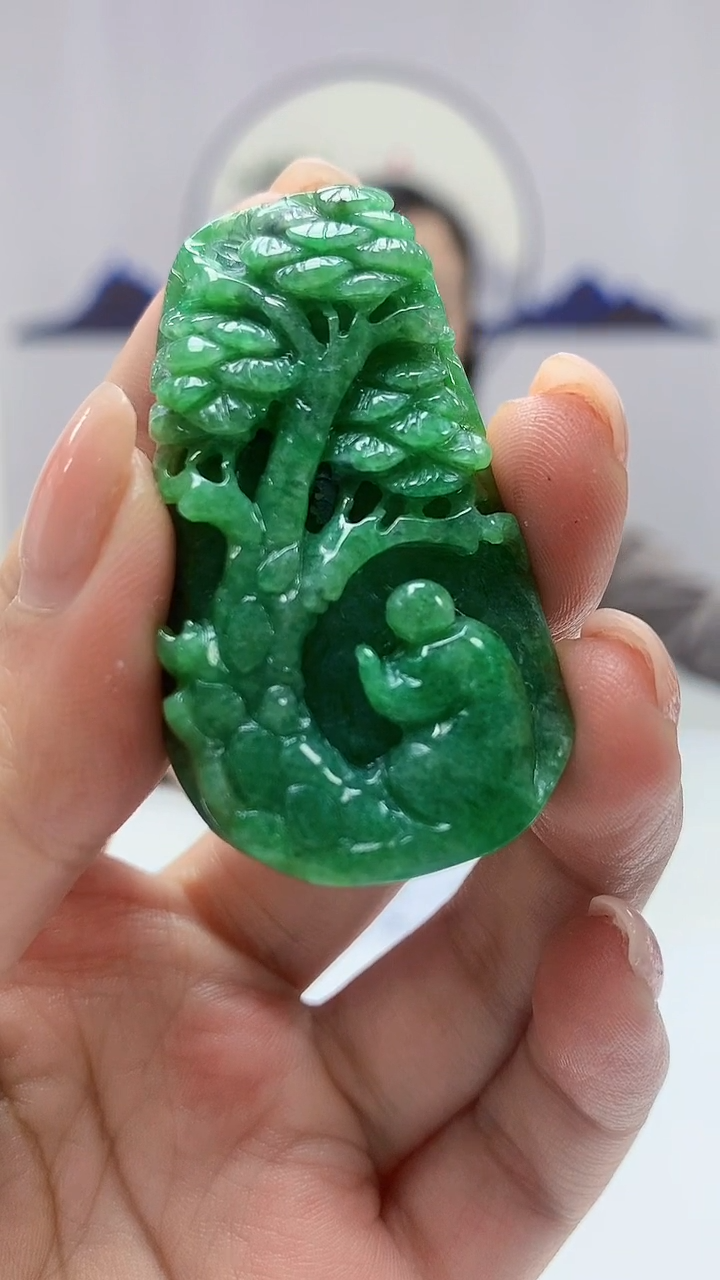 【闪购商品】定制翡翠未镶嵌4852ms-毛货253悟道