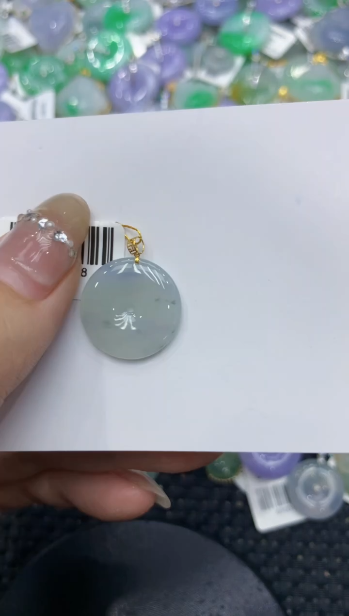 【闪购商品】翡翠颈饰18K金镶嵌 222222222