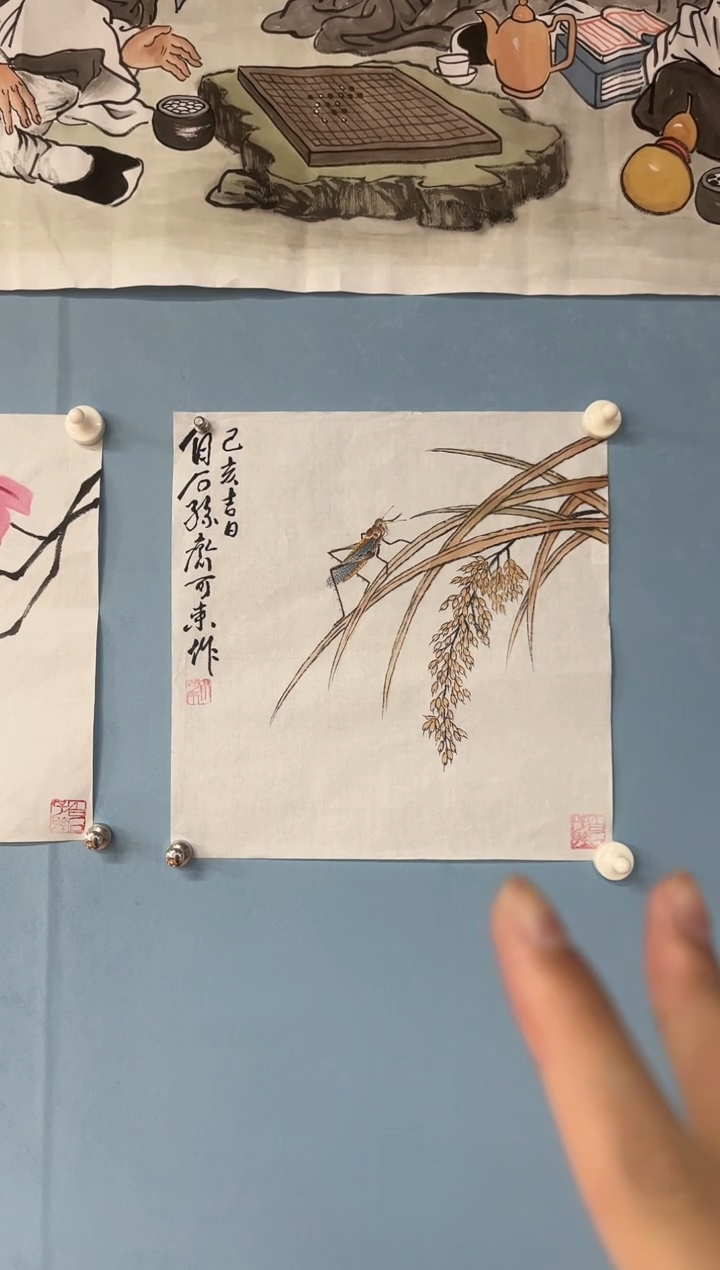 国画用***梦齐可来老师麦穗