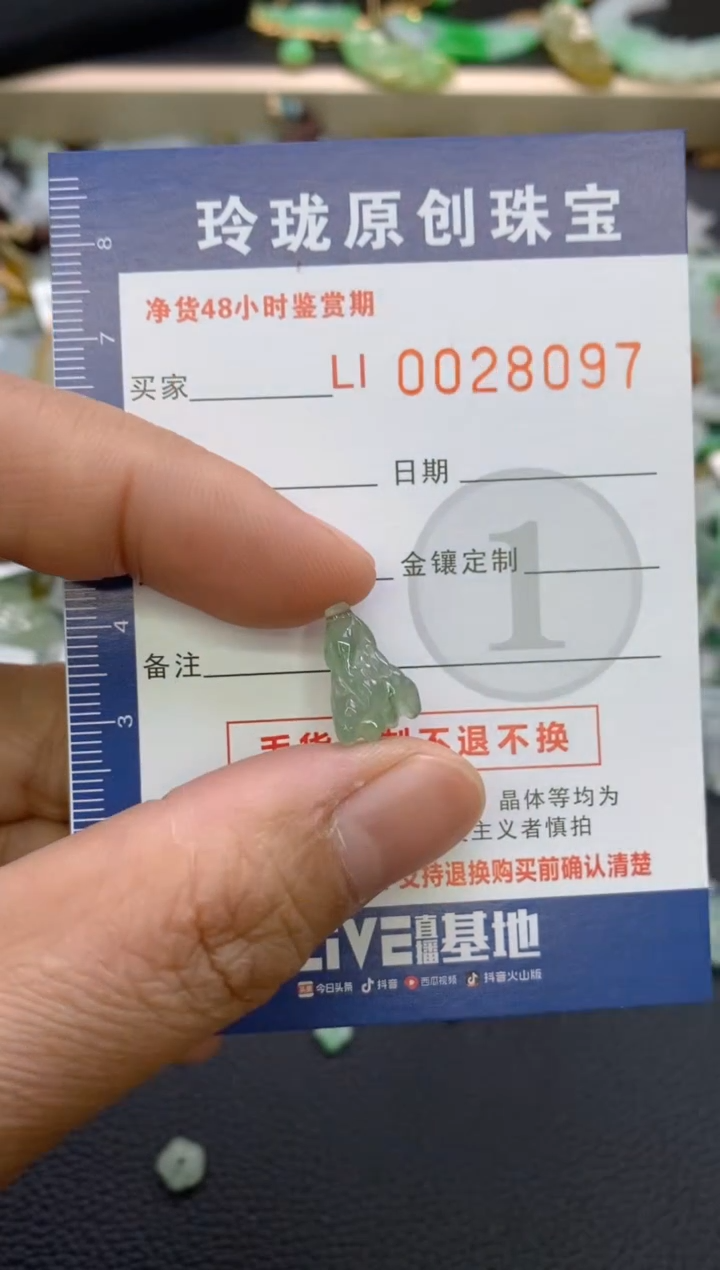 【闪购商品】翡翠颈饰未镶嵌翡翠净货28097