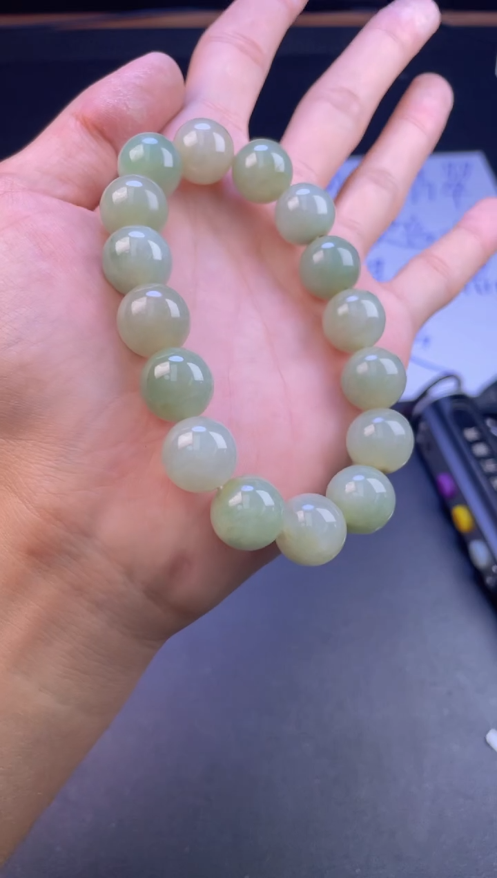 未镶嵌定制翡翠珠串卡