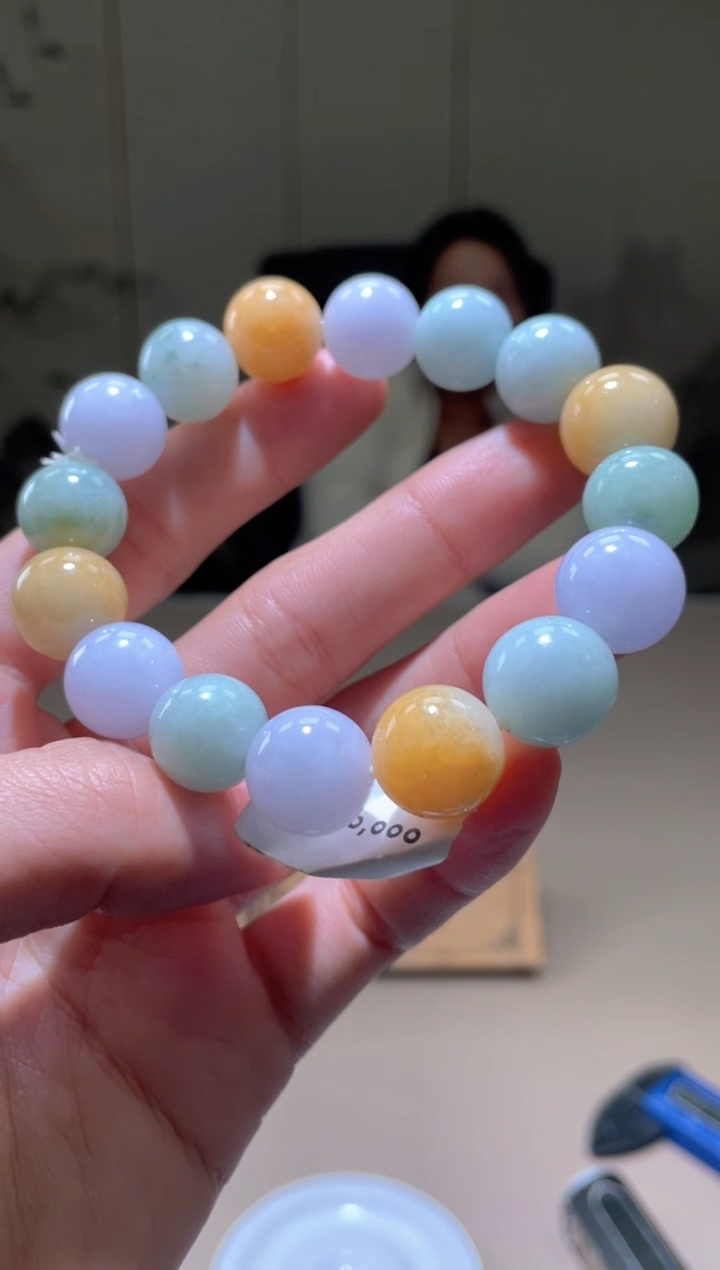 未镶嵌定制翡翠珠串