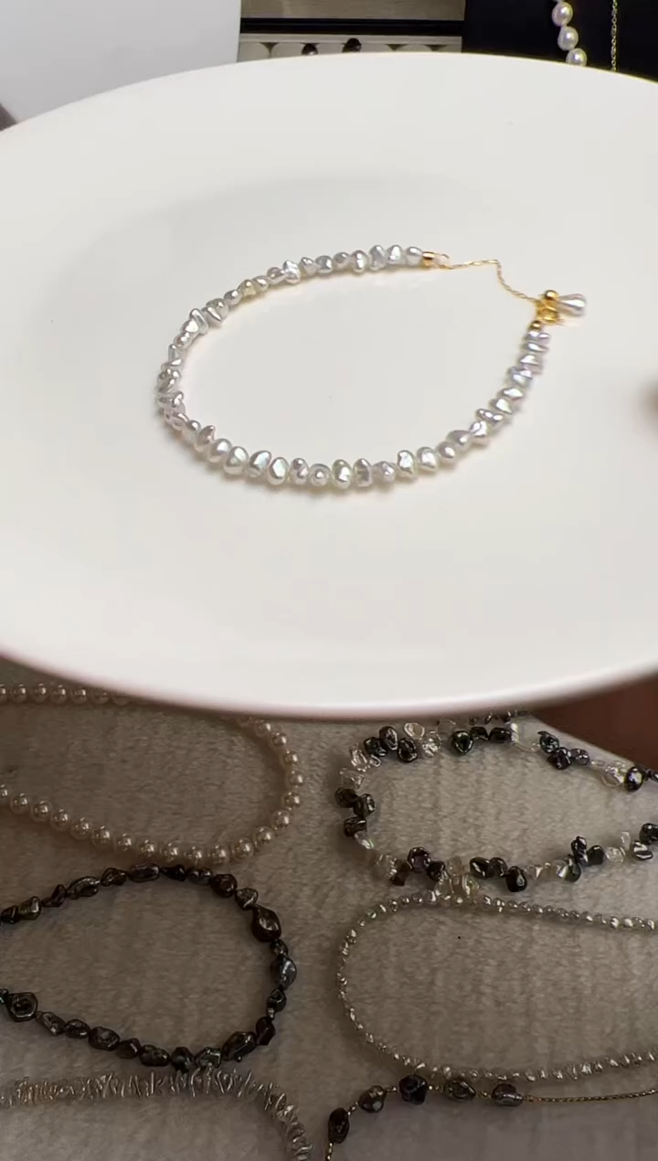 18K金镶嵌手绳海水珍珠珍珠