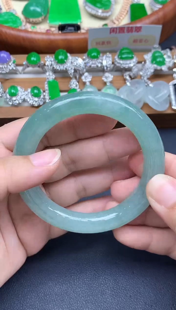 未镶嵌手镯翡翠458-中国好珍宝