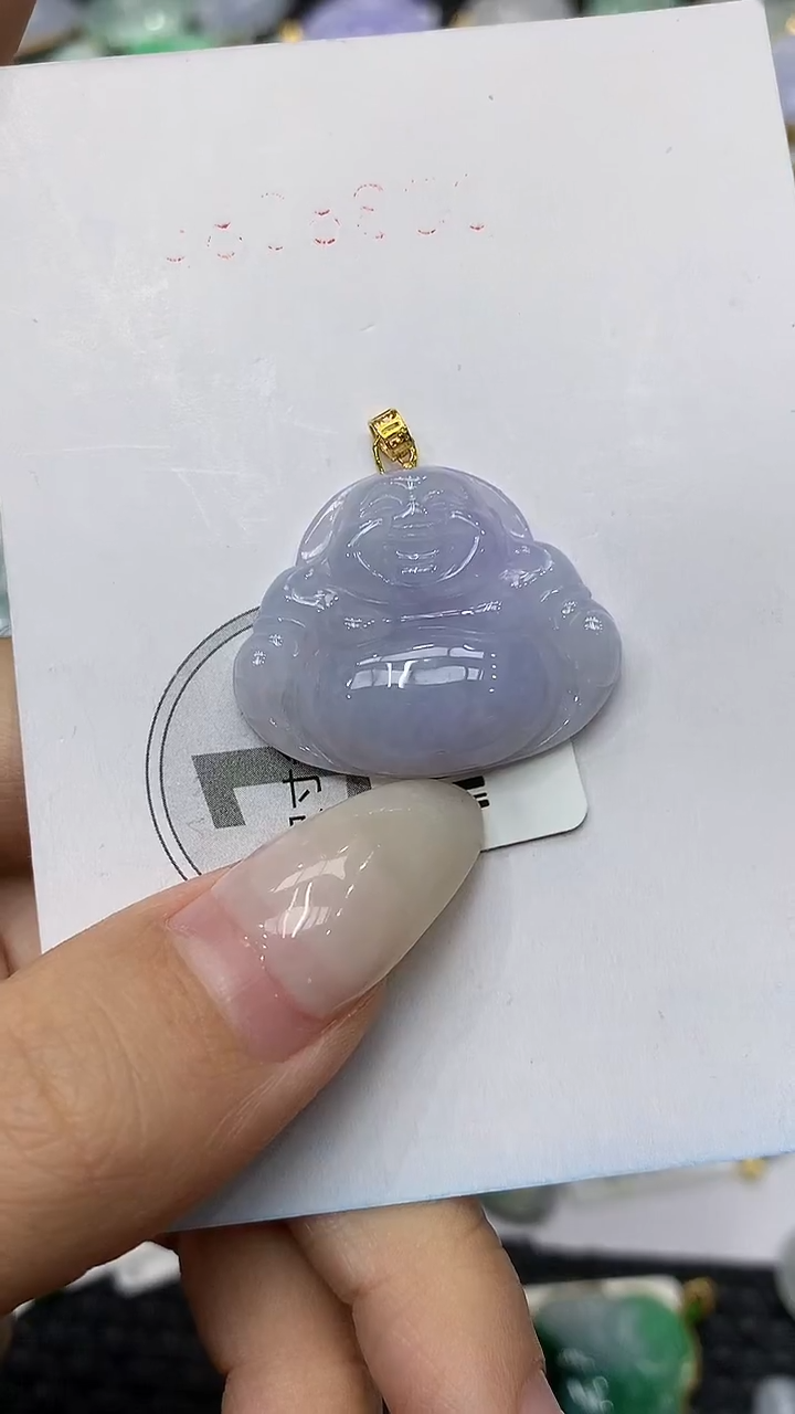 颈饰18K金镶嵌翡翠11111111111