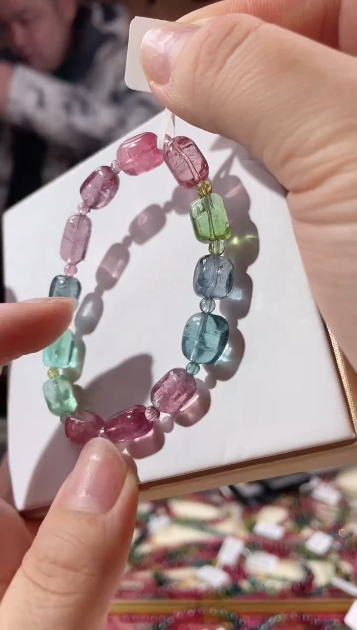 【闪购商品】碧玺手链未镶嵌单圈手链方糖