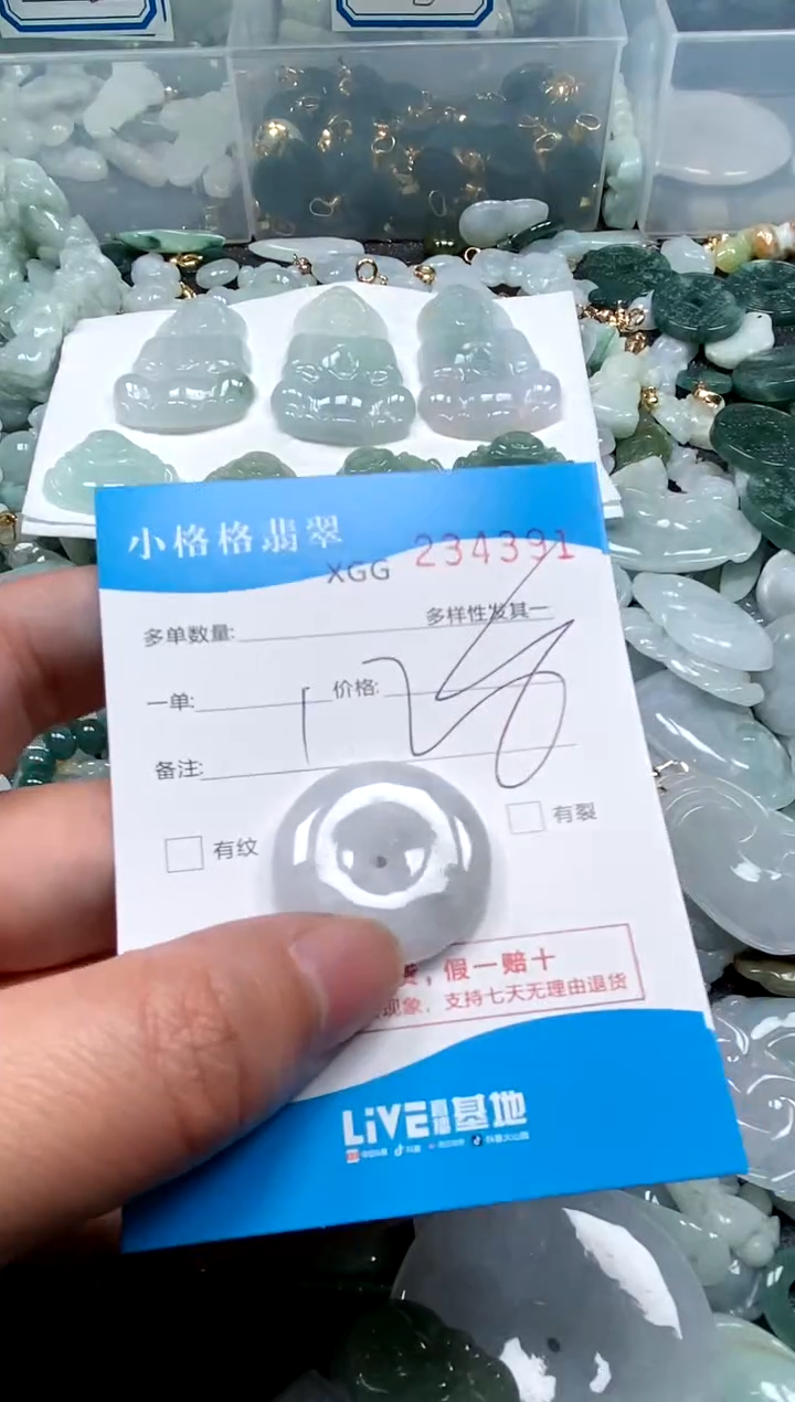 【闪购商品】翡翠颈饰未镶嵌闪购商品0234391