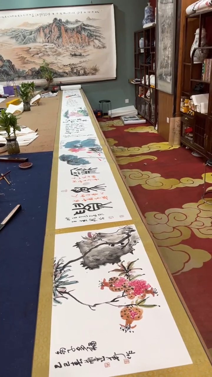 【闪购商品】书法书画合作长卷