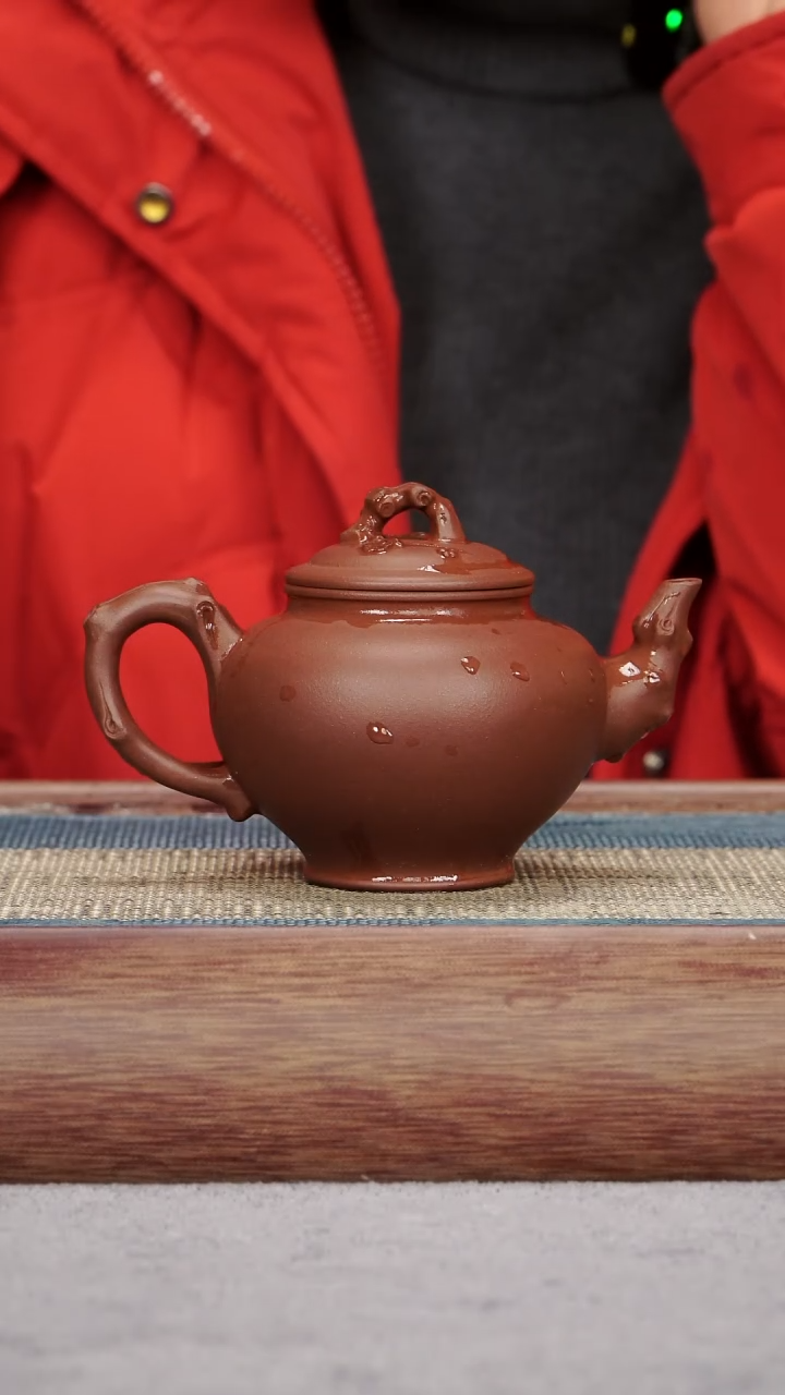 【闪购商品】紫砂茶壶紫泥 梅报春