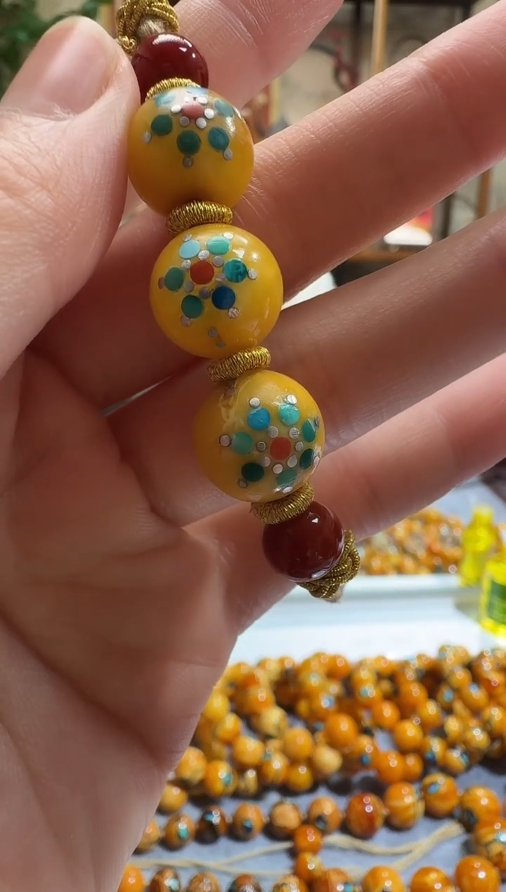 银S925镶嵌颈饰蜜蜡881天然蜜蜡珠宝奇石假一赔十