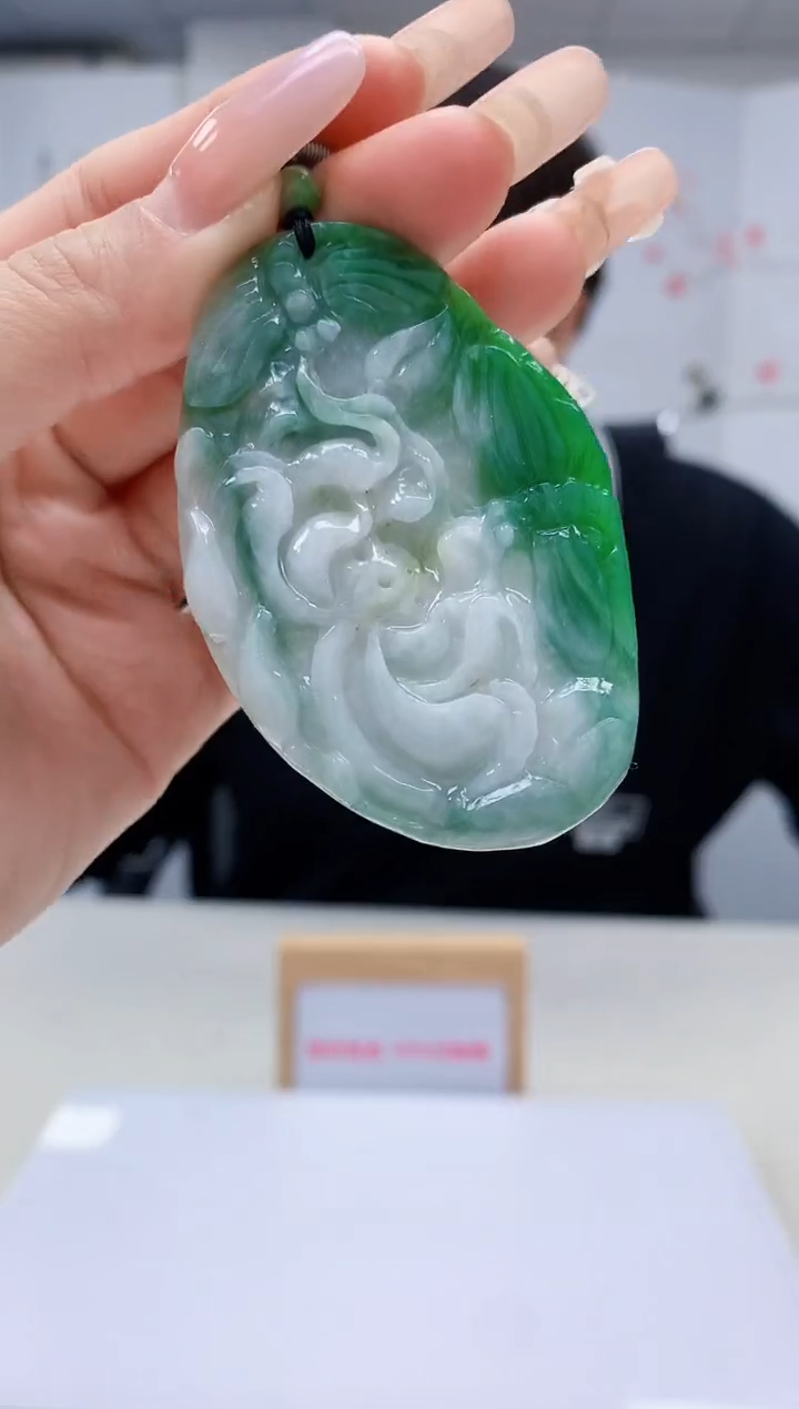 【闪购商品】定制翡翠未镶嵌5145lr-毛货挂件24