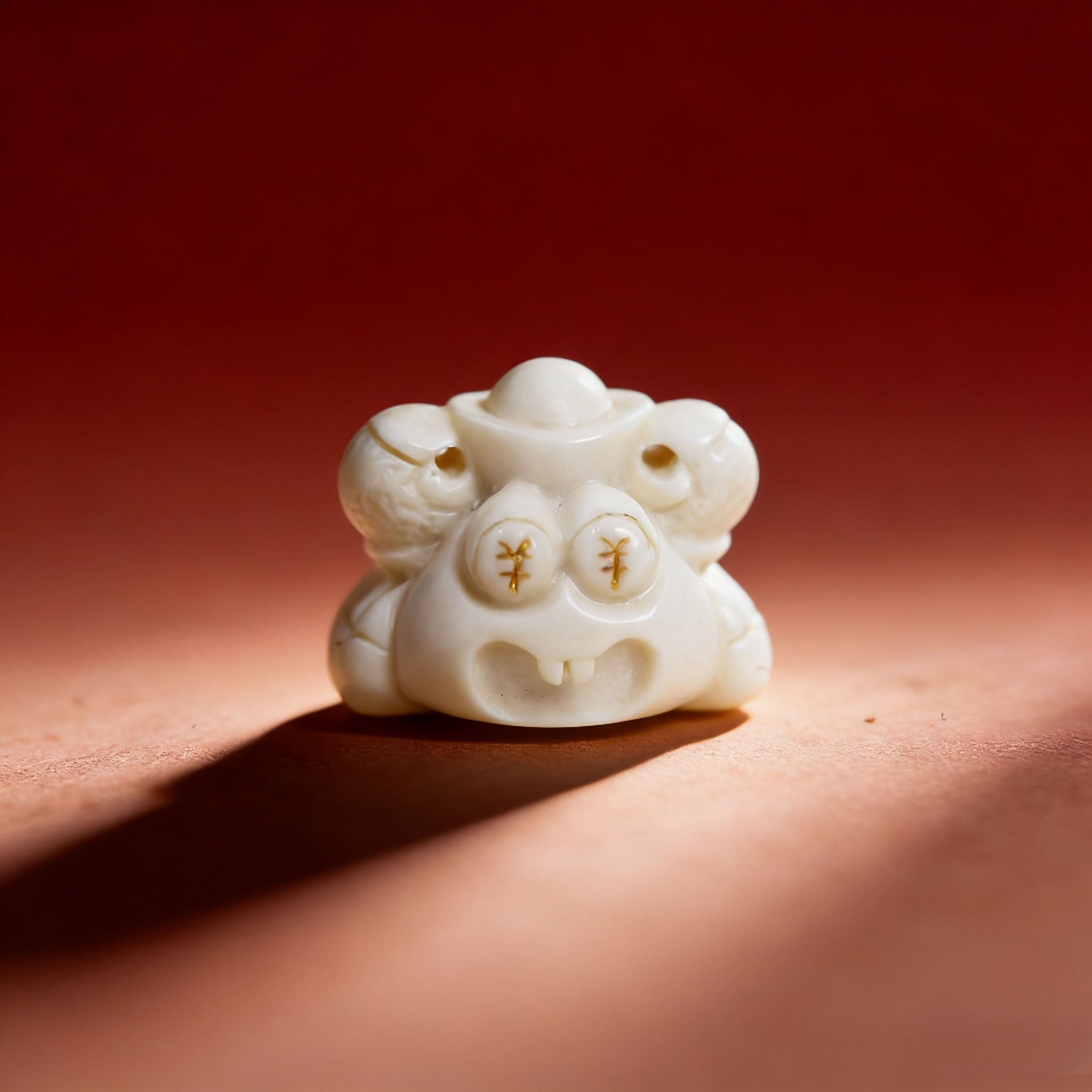 天然猛犸牙料元宝螃蟹