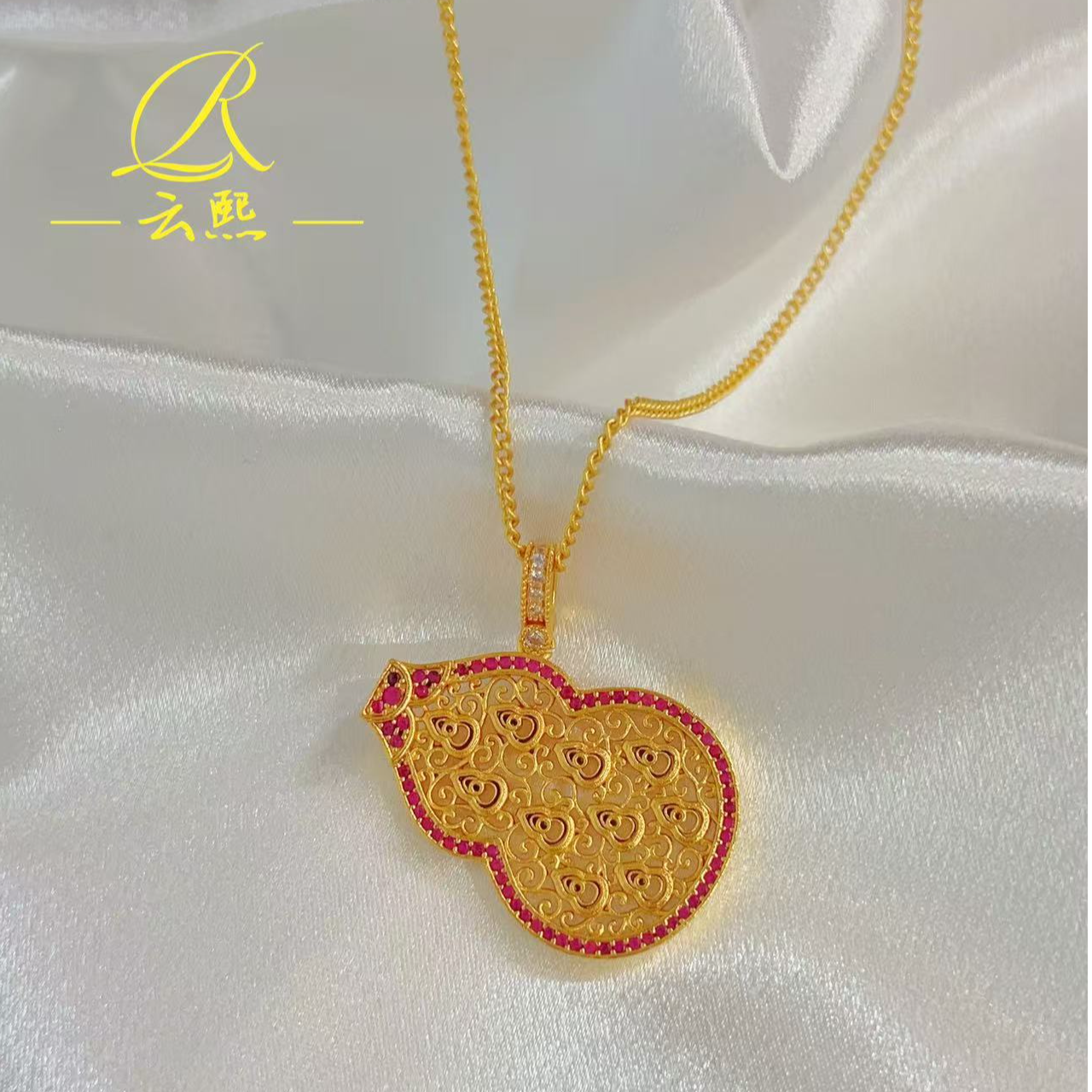 铜合金吊坠 新中式葫芦吊坠 D44