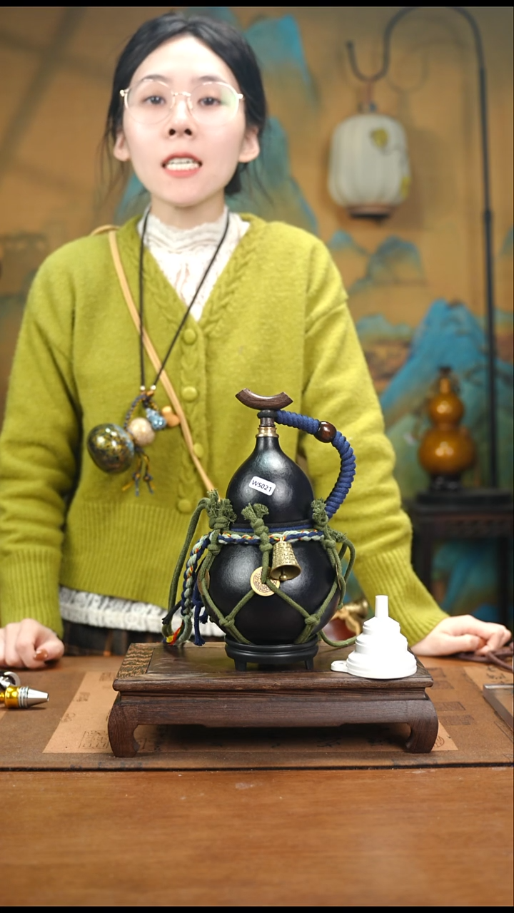 WS021网兜款大漆酒葫芦（现货现发）