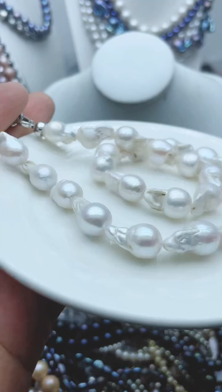 【闪购商品】淡水珍珠颈饰钛钢3