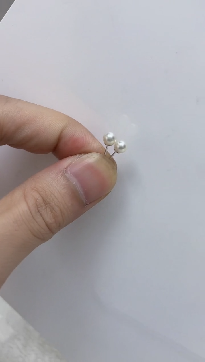银S925镶嵌耳饰海水珍珠  