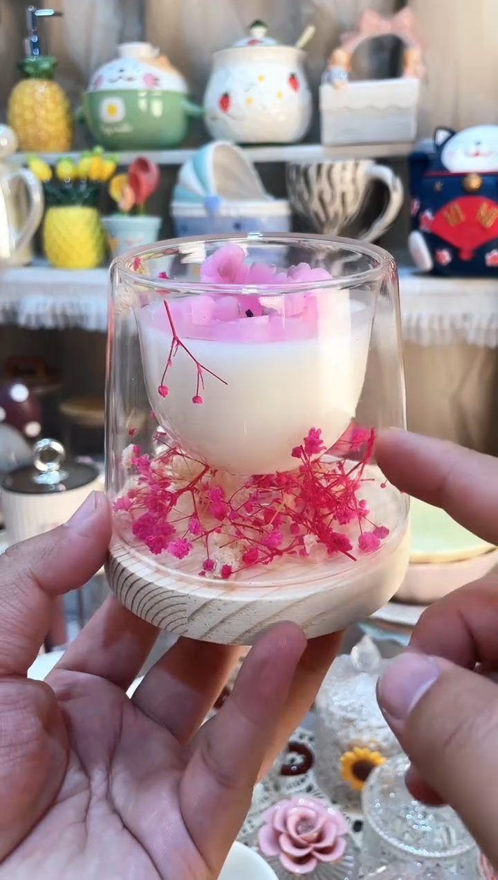 【闪购商品】瓷片香薰蜡烛香格里拉  送垫子送火柴