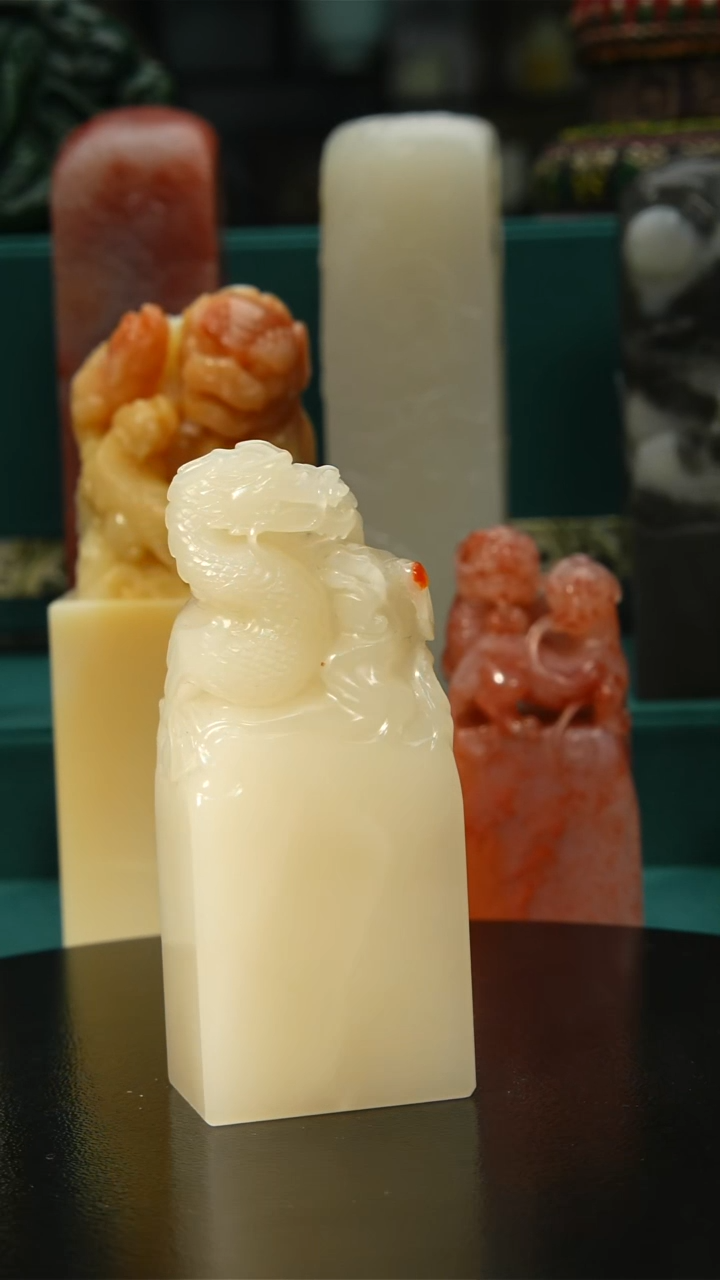 寿山石印石一**气寿山石印章18