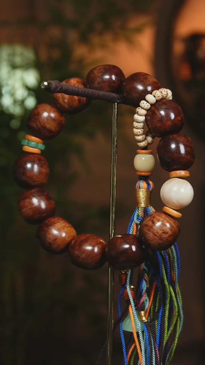 【闪购商品】黄花梨/降香黄檀手串/手链海南黄花梨1.8cm手持