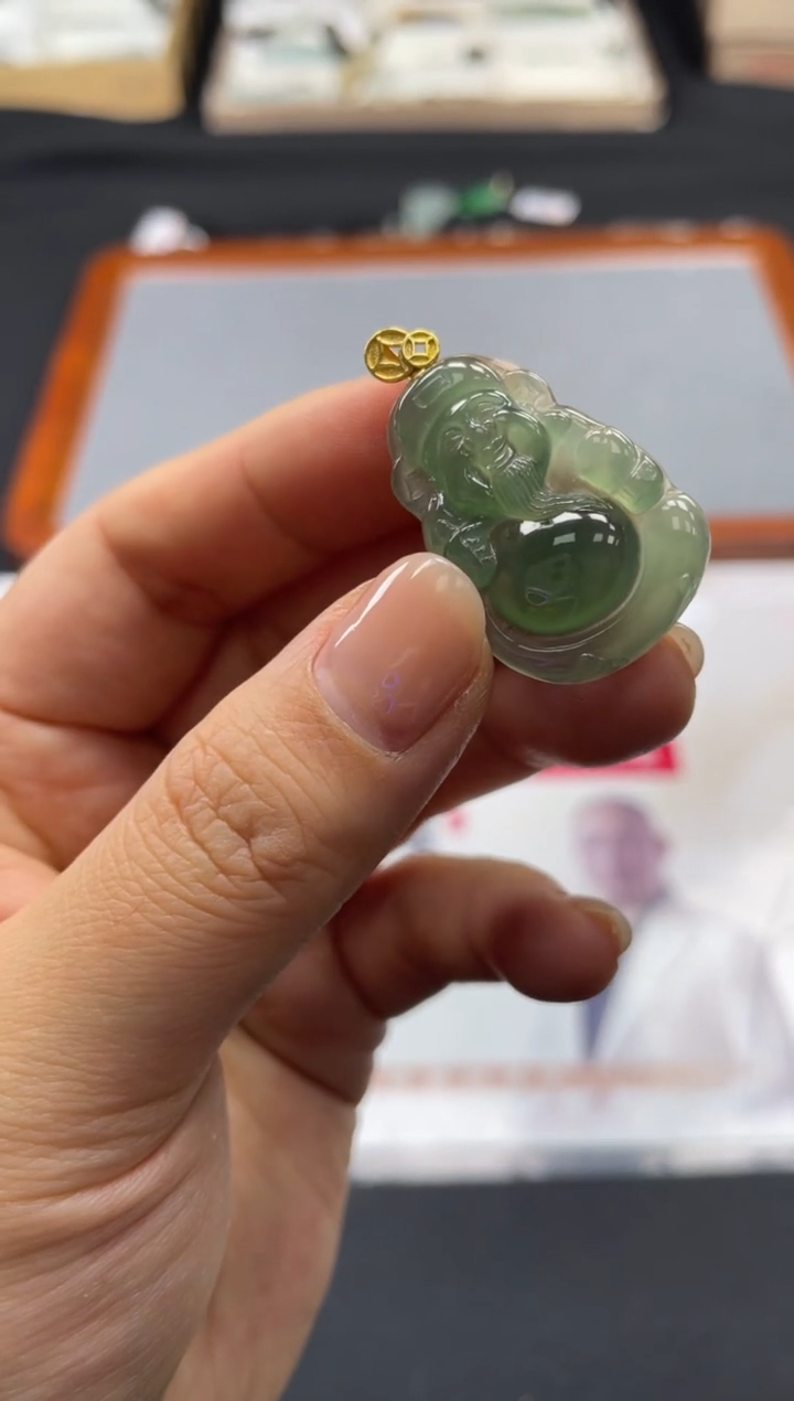 【闪购商品】定制翡翠18K金镶嵌02-22HDJT0141545