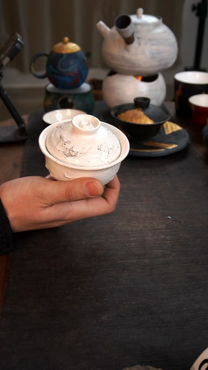 【闪购商品】其他粉引盖碗006小康茶器