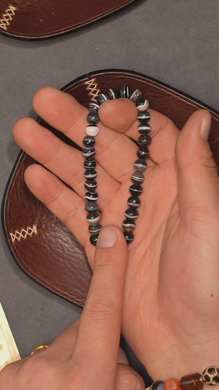 【闪购商品】玛瑙/玉髓套链未镶嵌冲赛康胡子哥，DIY一91