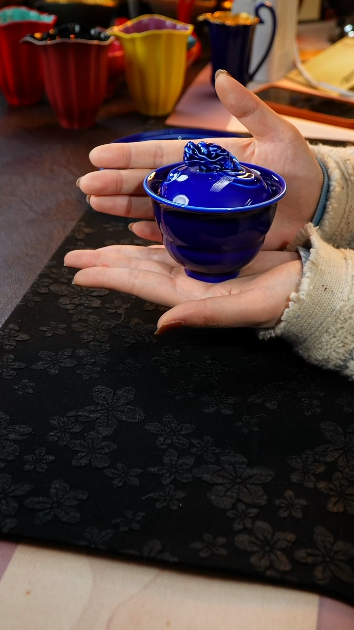 茶杯紫砂【宜景窑系列】盖碗