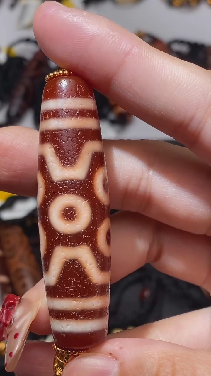 【闪购商品】玛瑙/玉髓颈饰未镶嵌Q31676金蟾七眼玛瑙项链