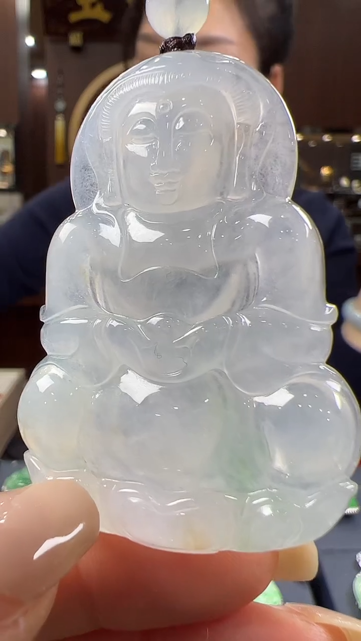 【闪购商品】翡翠挂件未镶嵌观音