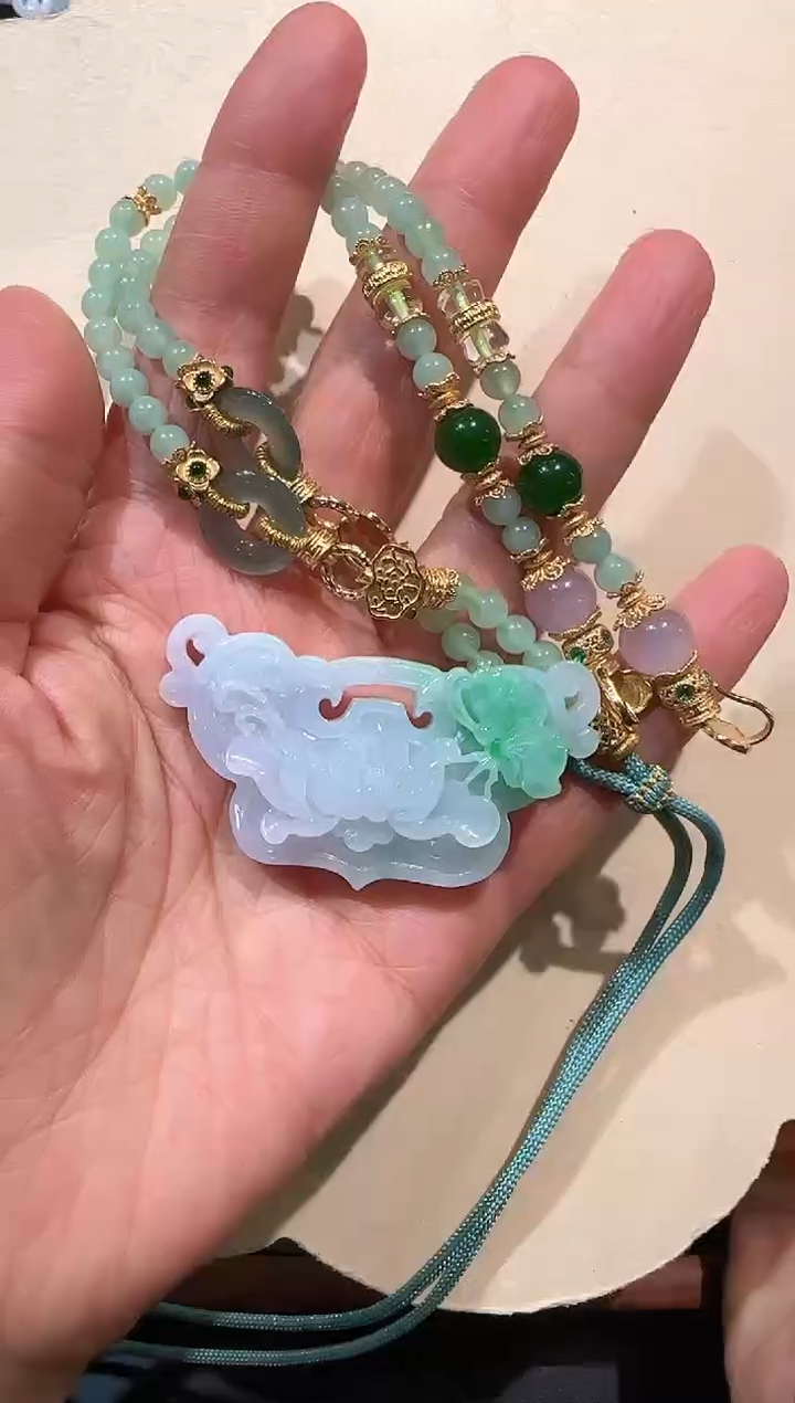 【闪购商品】翡翠颈饰未镶嵌国风