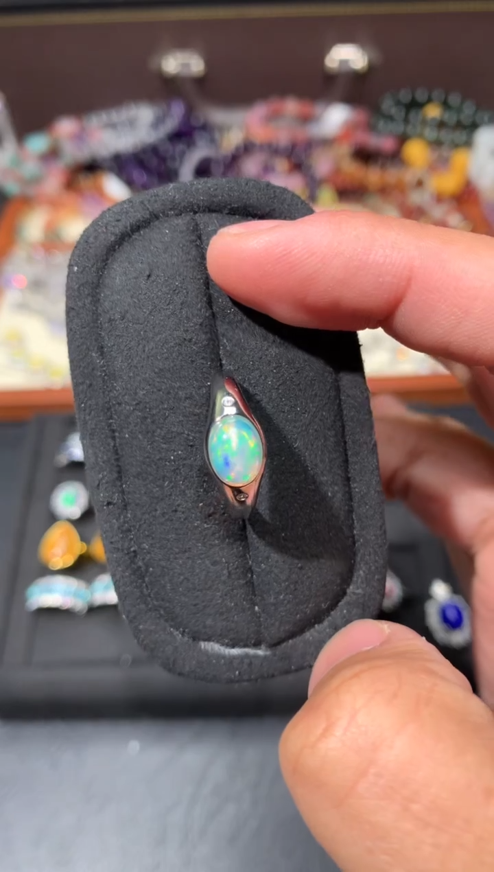 未镶嵌欧泊戒指G22【多样性发其一】