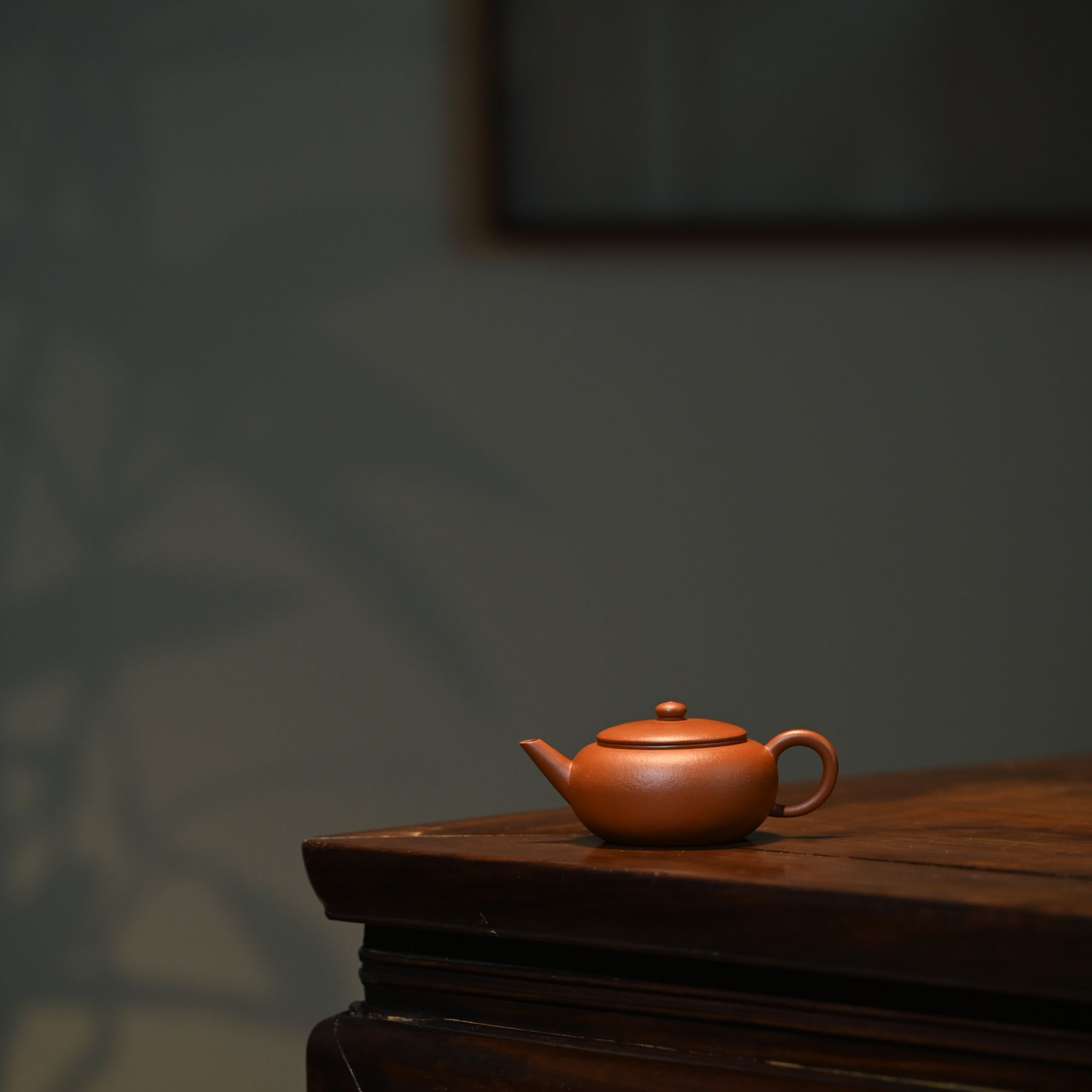 柿园静山堂-龚晓《福记水平》朱泥 140cc紫砂壶（周宇杰徒弟）全手工