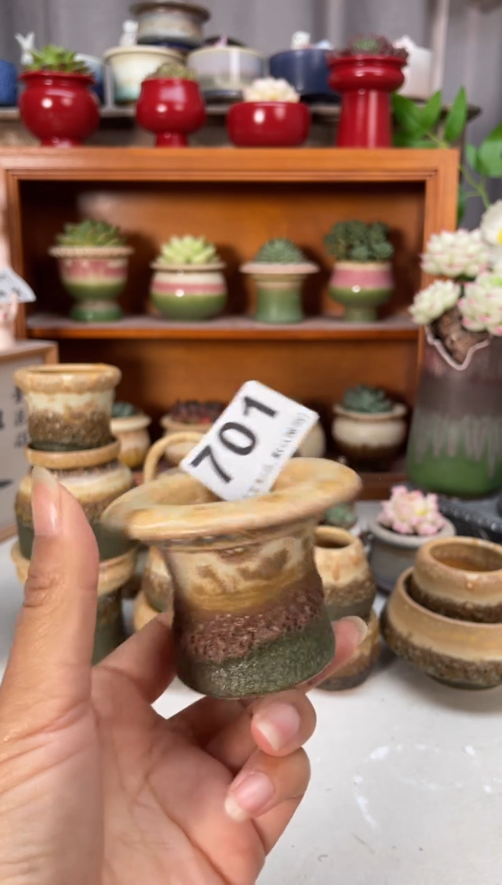 瓷片彭**喽701知木小芳花盆编号