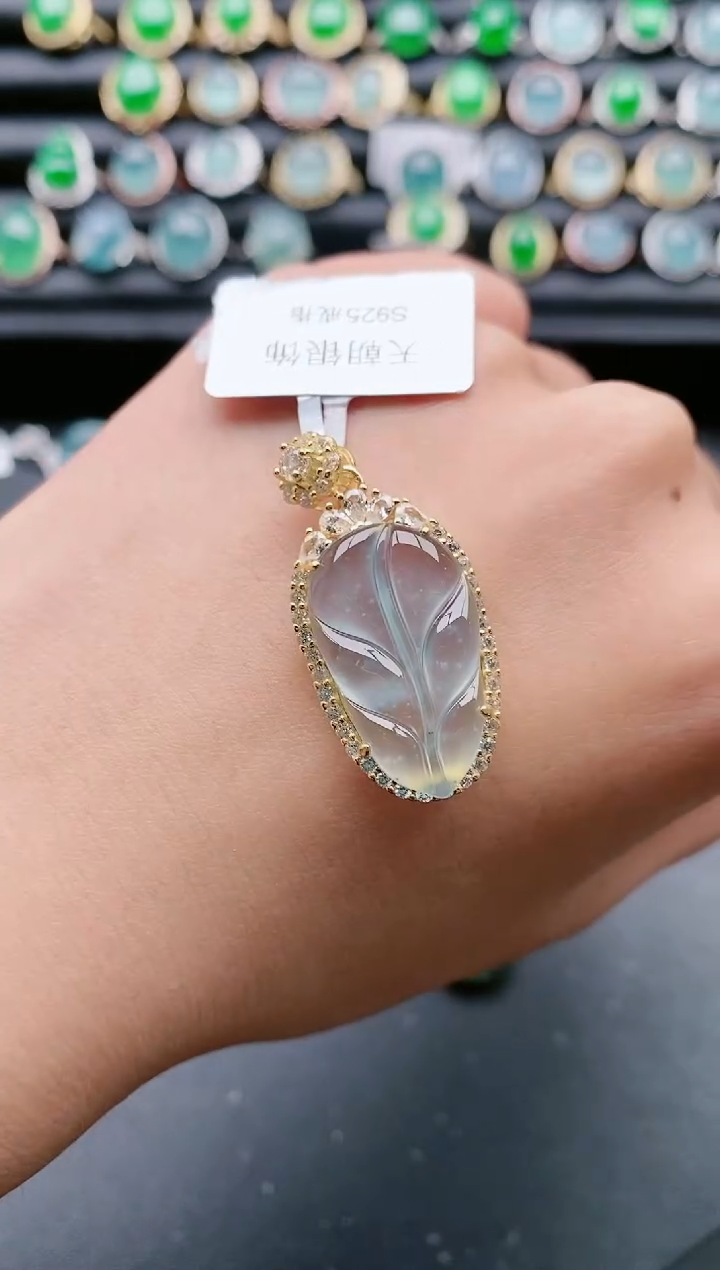 【闪购商品】翡翠戒指银S925镶嵌111111111