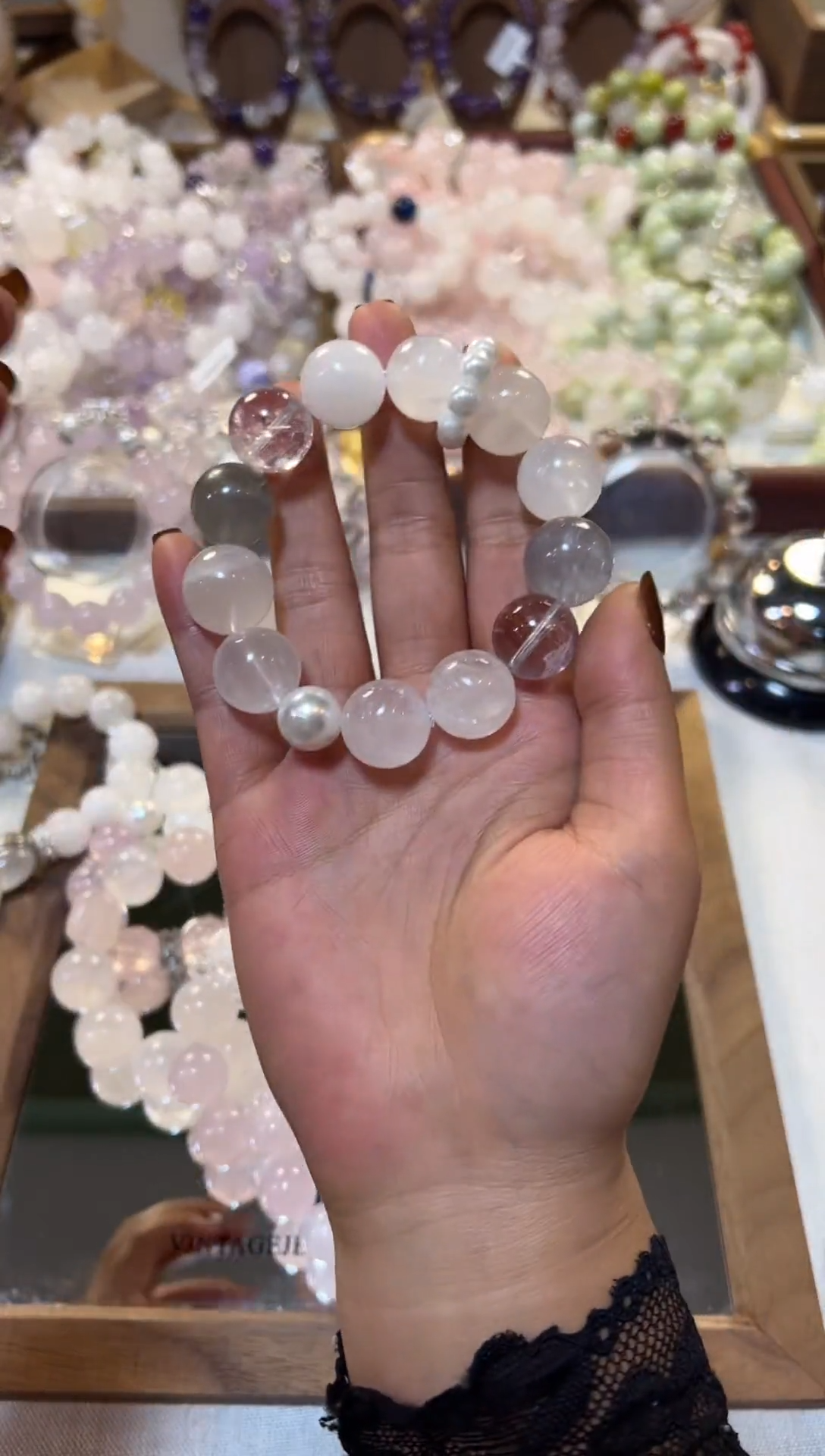 未镶嵌手串水晶白水天然水晶
