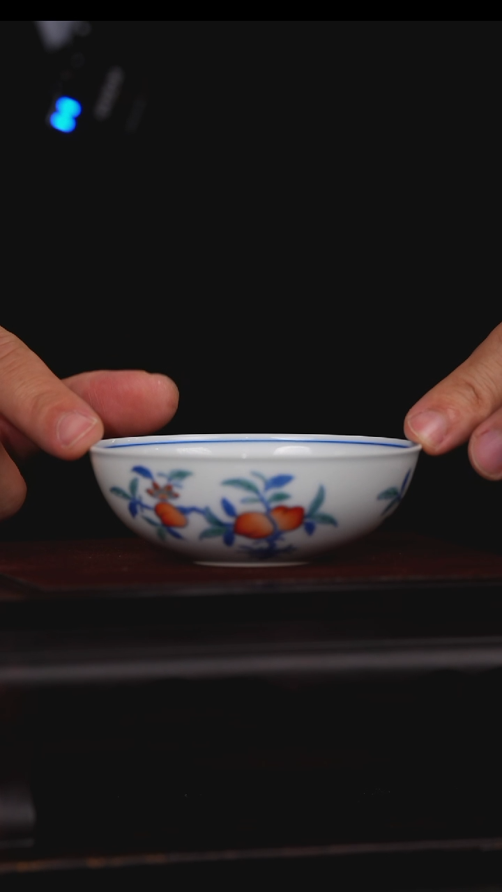 【闪购商品】摆件【瓷见如故】好物分享斗彩三多普洱杯