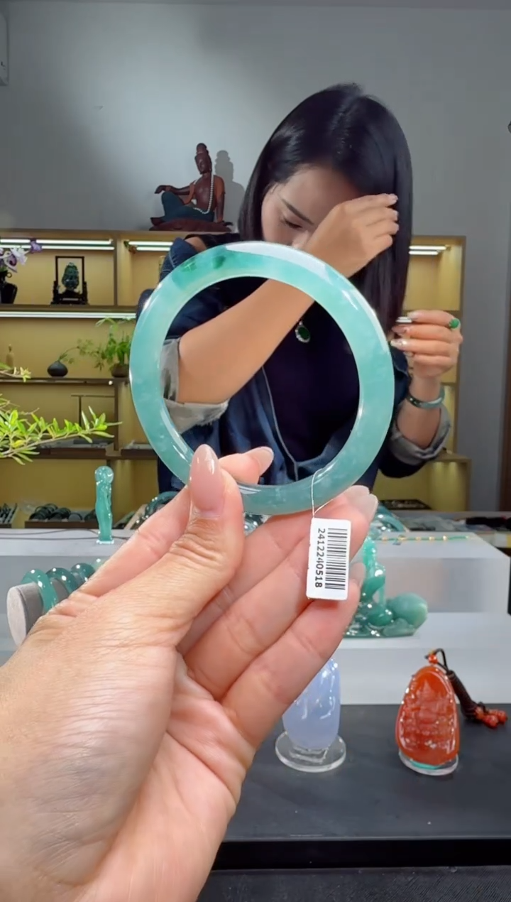 未镶嵌手镯翡翠57圈