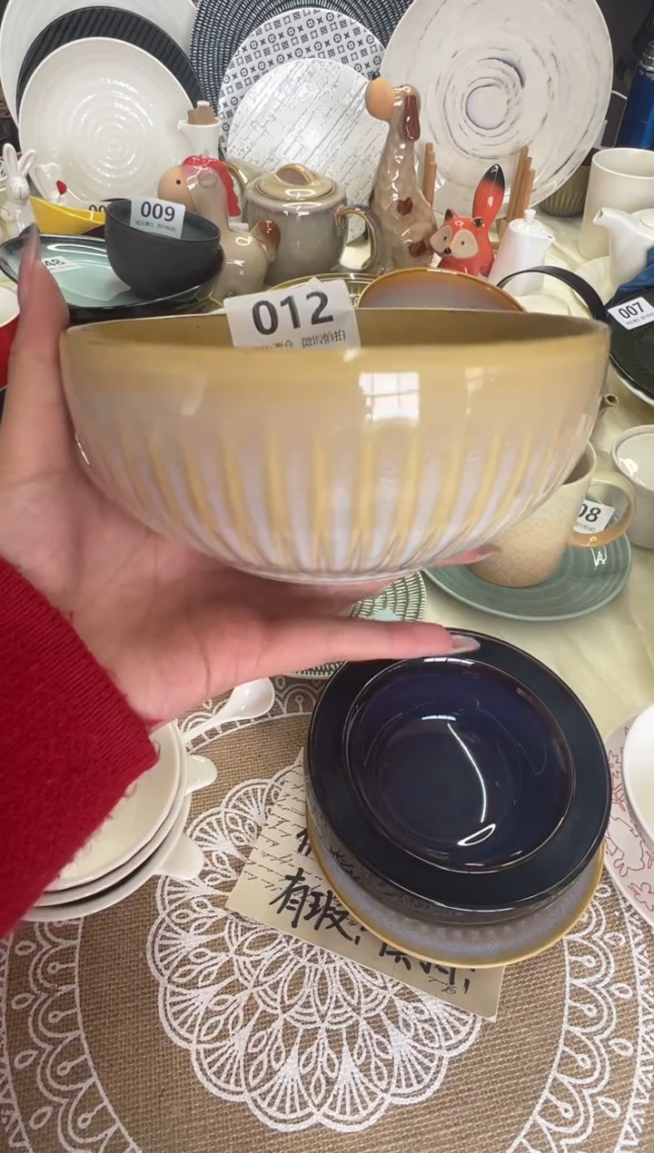 新骨瓷012瑕疵素彩白6,25寸碗