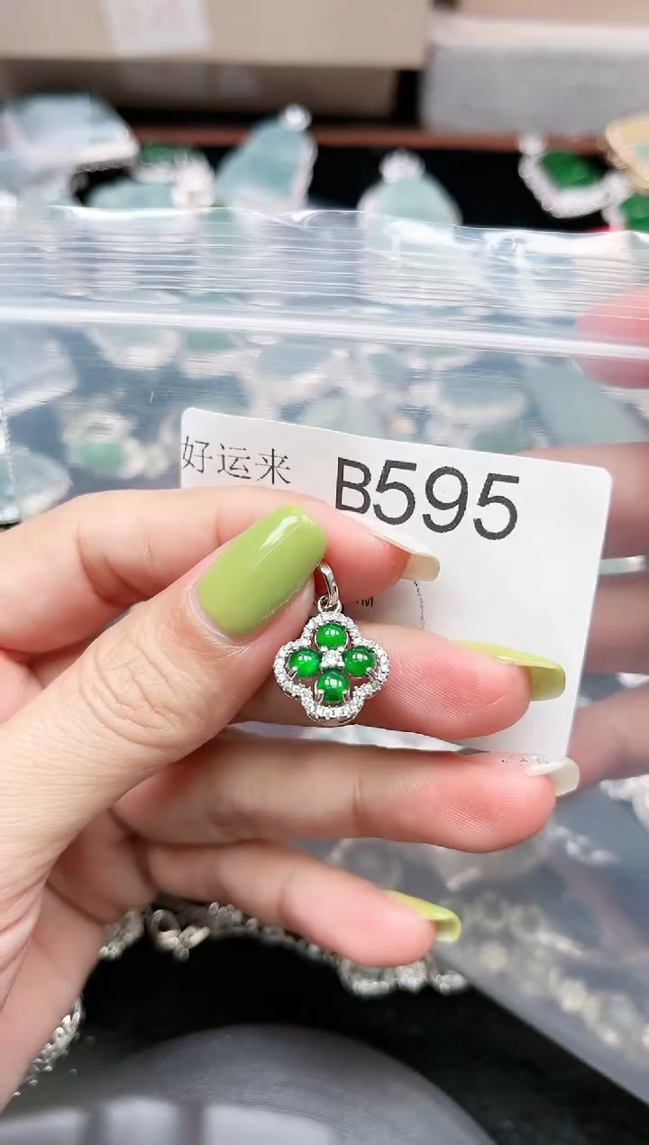 【闪购商品】翡翠颈饰未镶嵌595赠皮绳