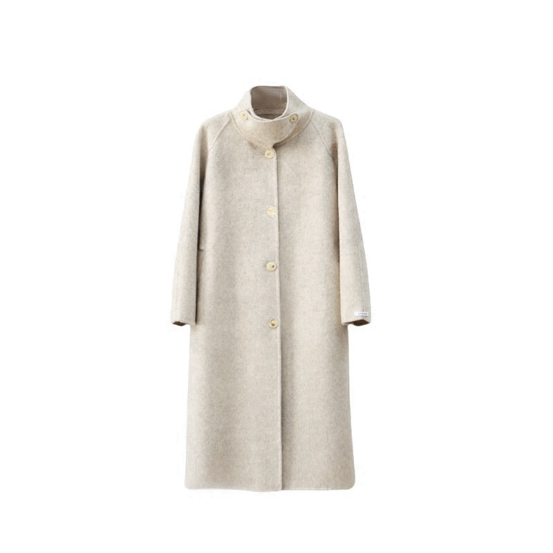 【CC宠粉专属】新立领百搭显瘦韩版长款绵羊毛大衣