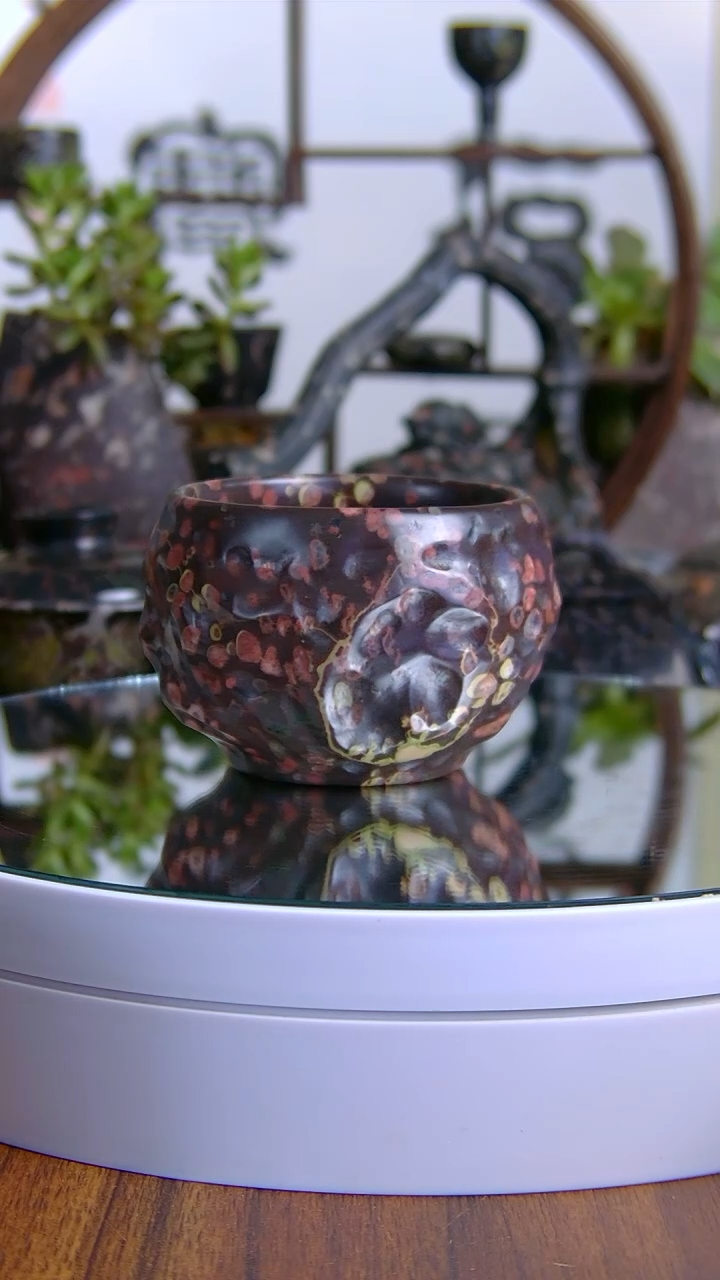 【闪购商品】奢上奢梅花玉茶具