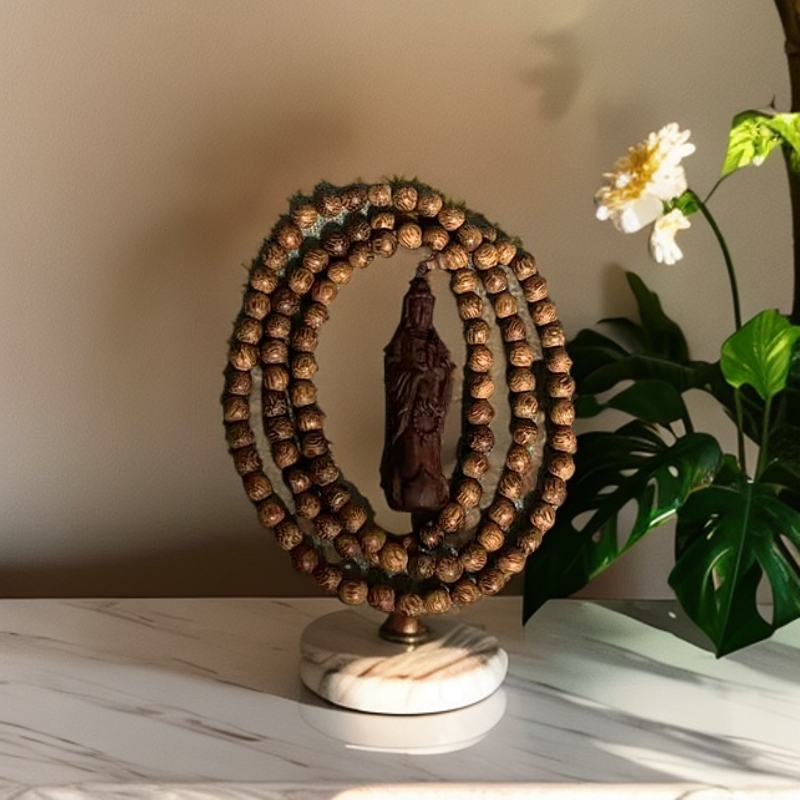 沉木香观音108小挂件