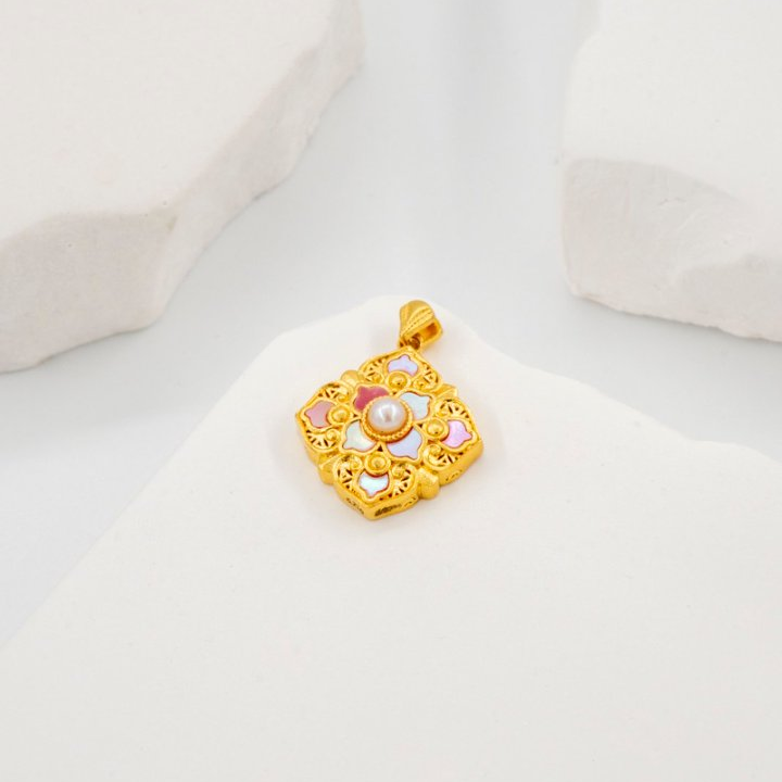 阿敏专属-Y/Z【黄金螺钿吊坠】足金999精工5G-（260/120/0）