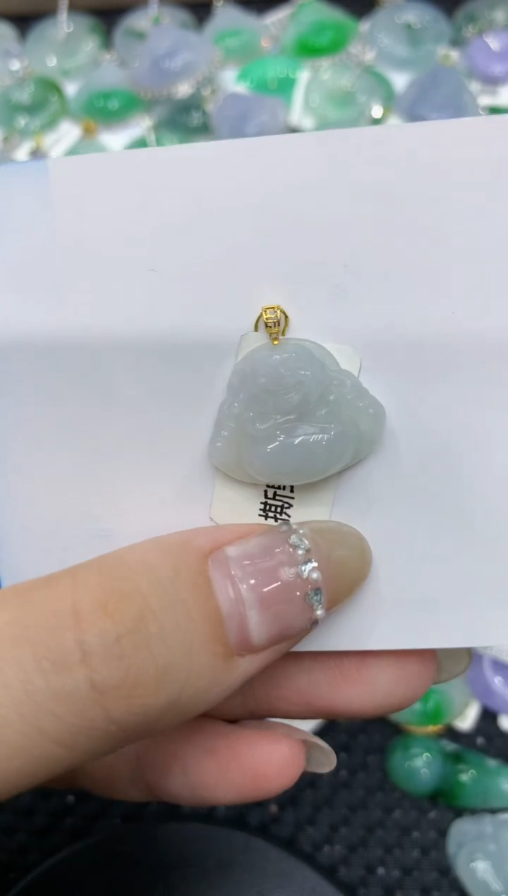 【闪购商品】翡翠颈饰18K金镶嵌222222222