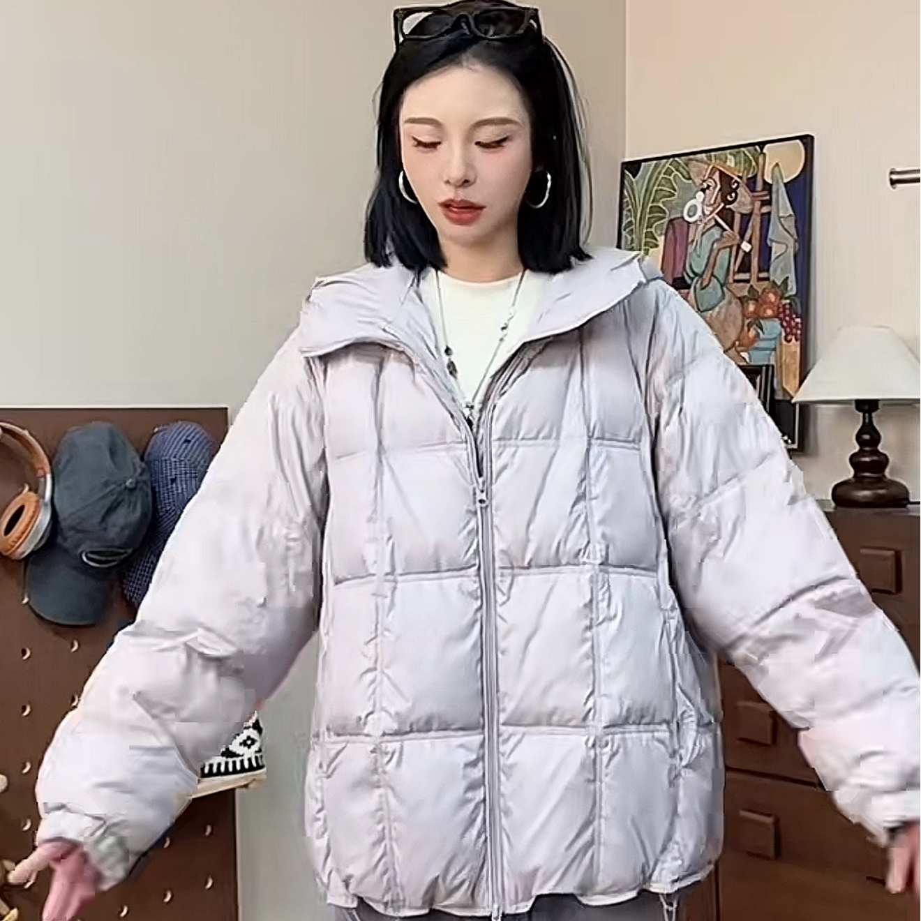 宽松休闲松弛大版羽绒外套【90】