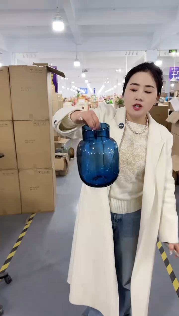 【闪购商品】玻璃安琪花瓶-花瓶微瑕--LUTQ