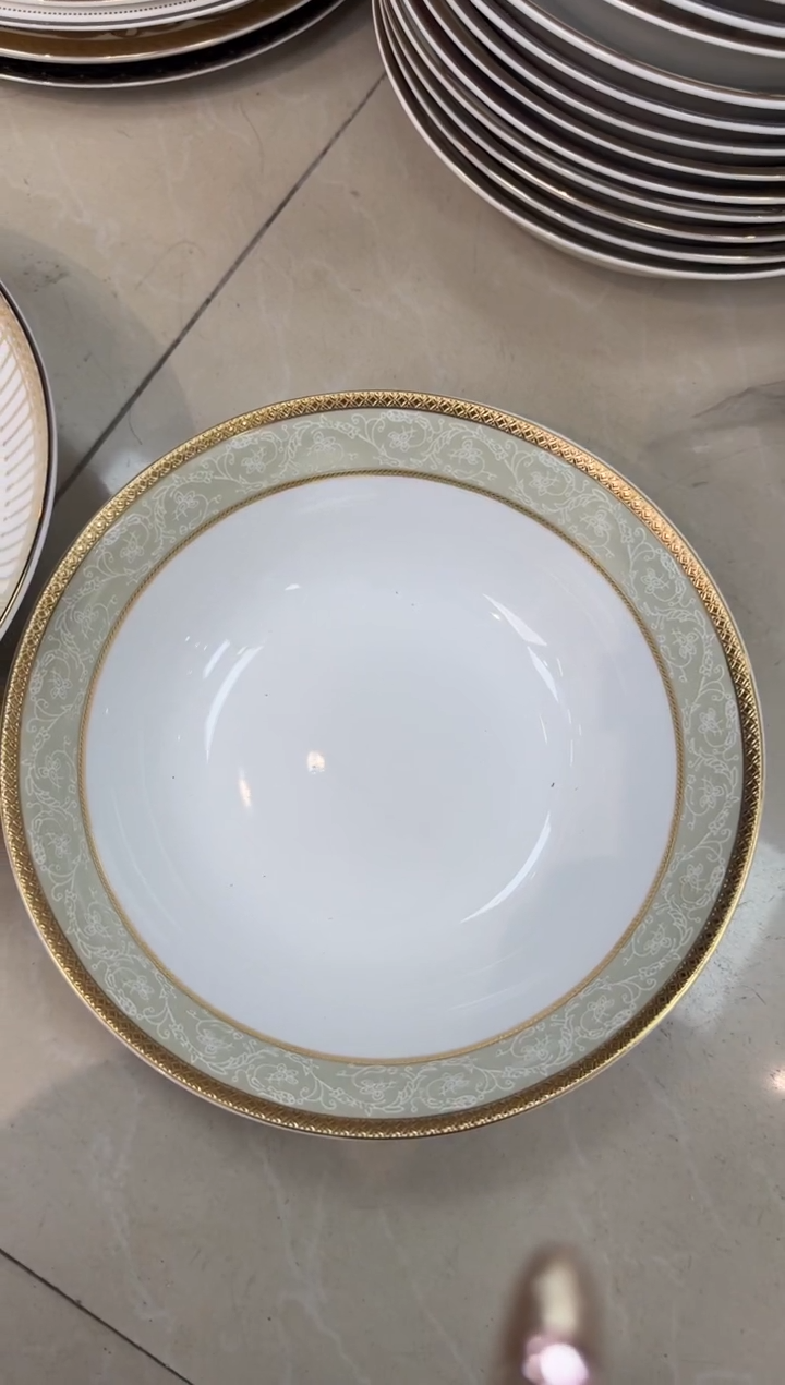 【闪购商品】瓷片9英寸汤碗福利款 微瑕