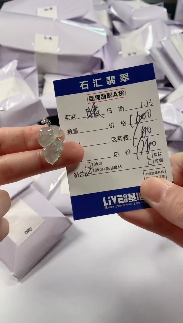 【闪购商品】翡翠颈饰18K金镶嵌11111111